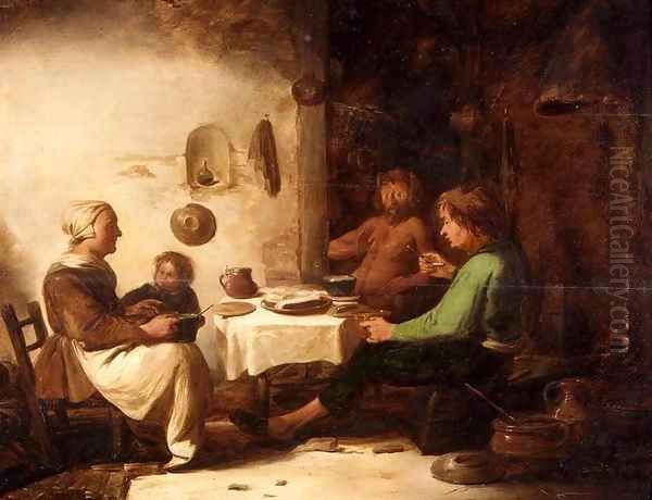 The Satyr and the Peasant Family 3 Oil Painting by Benjamin Gerritsz. Cuyp