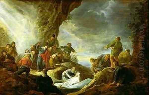 The Raising of Lazarus Oil Painting by Benjamin Gerritsz. Cuyp