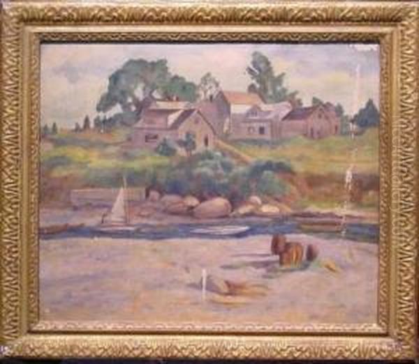 Country Landscape Oil Painting by Samuel Halpert