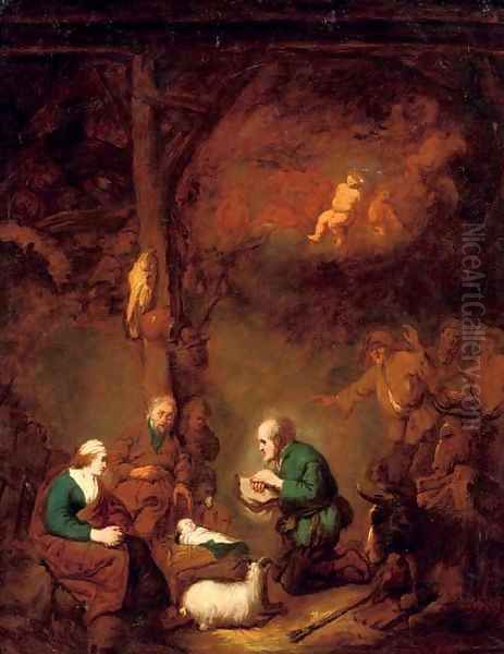 The Adoration of the Shepherds 3 Oil Painting by Benjamin Gerritsz. Cuyp