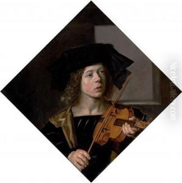 The Violinist Oil Painting by Frans Hals