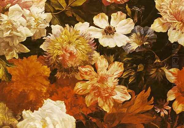 Detail of Flowers Oil Painting by Michelangelo Cerquozzi