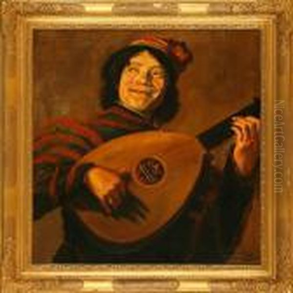 The Lute Player Oil Painting by Frans Hals