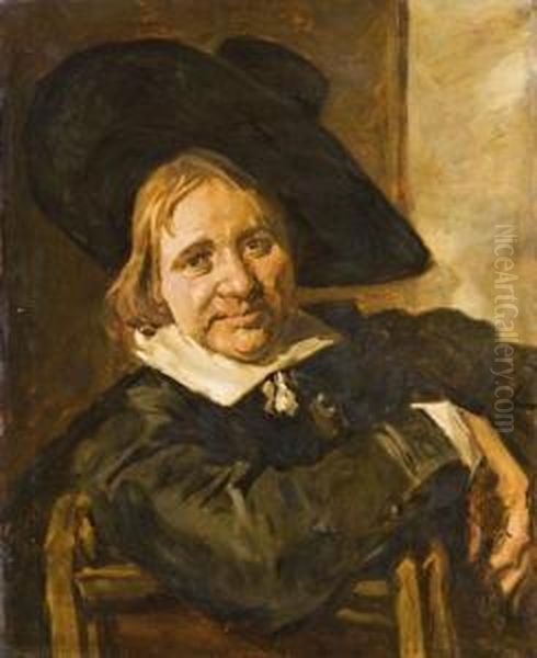 Kalapos Ferfi Oil Painting by Frans Hals