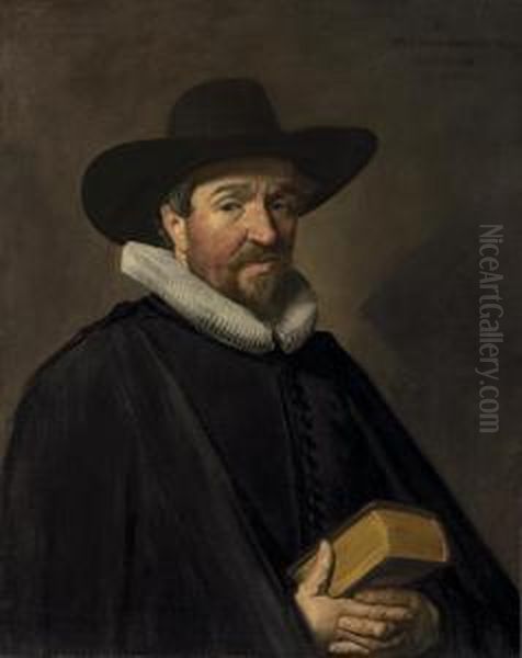 Portrait Of Conradus Vietor Oil Painting by Frans Hals