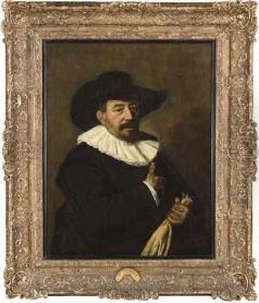 Portrait Of A Gentleman Oil Painting by Frans Hals