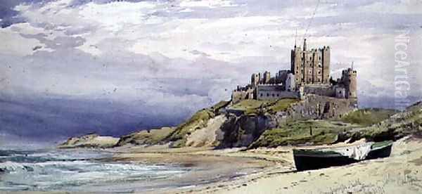 Bamburgh Castle Oil Painting by John Callow