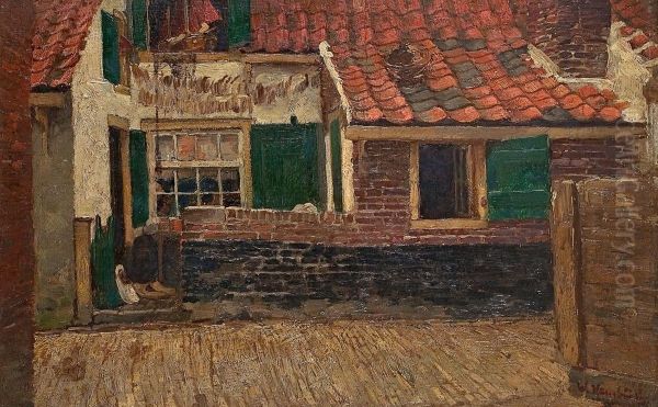 Ansicht Eines Hollandischen Hauses Oil Painting by Wilhelm Hambutchen