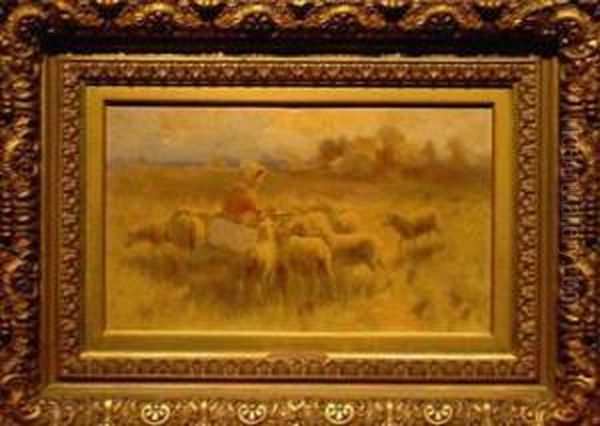 The Shepherdess Oil Painting by Hamilton Hamilton