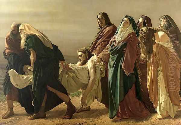 Deposizione di Gesù (The Deposition of Christ) Oil Painting by Antonio Ciseri