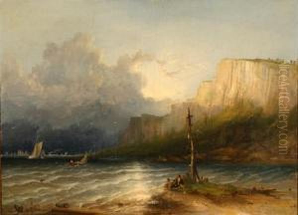 Storm Clearing Off The North River Oil Painting by James Hamilton