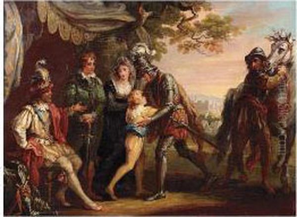 An Episode In The Life Of Henry Iv Of France Oil Painting by William Hamilton