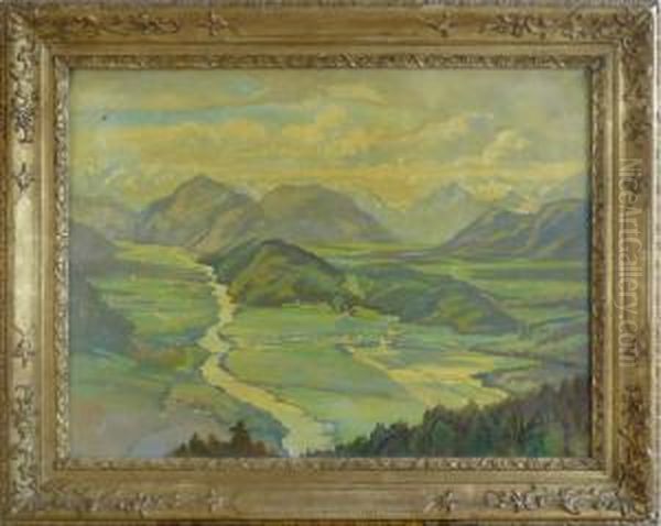 Inntal Oil Painting by Otto Hammel