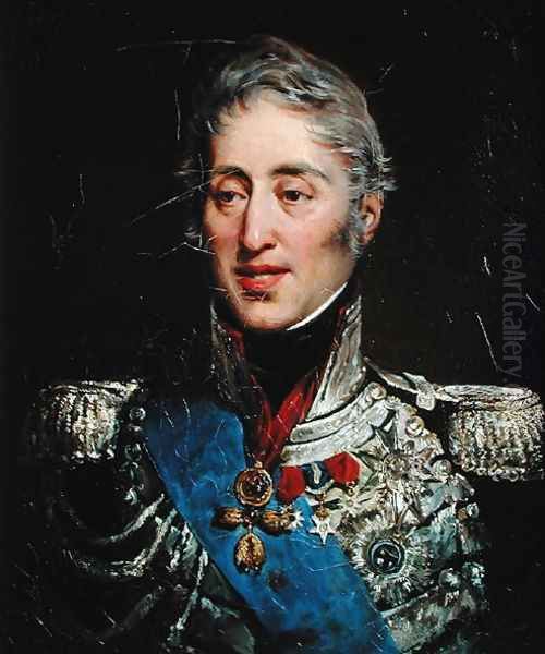 Portrait of Charles X (1757-1836) c.1824-30 Oil Painting by Leon Cogniet