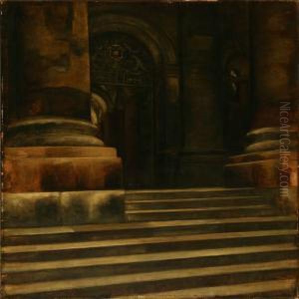 Clarendon Building In Oxford by Svend Hammershoi