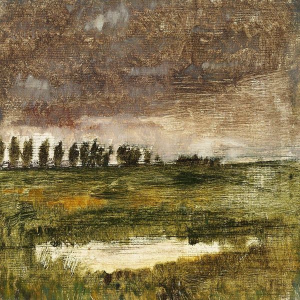 Landscape Near Lyngby North Of Copenhagen Oil Painting by Vilhelm Hammershoi