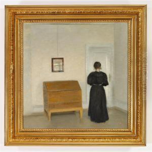 Room Oil Painting by Vilhelm Hammershoi