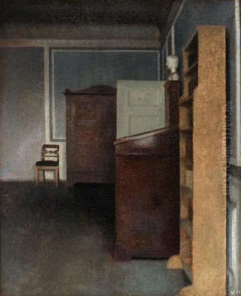 Stue Oil Painting by Vilhelm Hammershoi