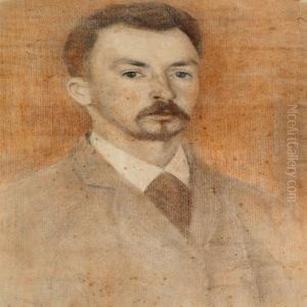 Self-portrait Oil Painting by Vilhelm Hammershoi