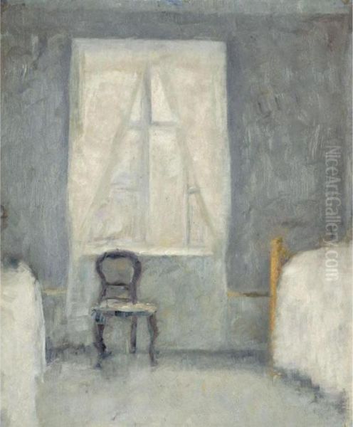 Sovekammer (interior) Oil Painting by Vilhelm Hammershoi