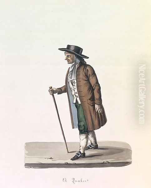 A Quaker, c.1840 Oil Painting by Nicolino Calyo