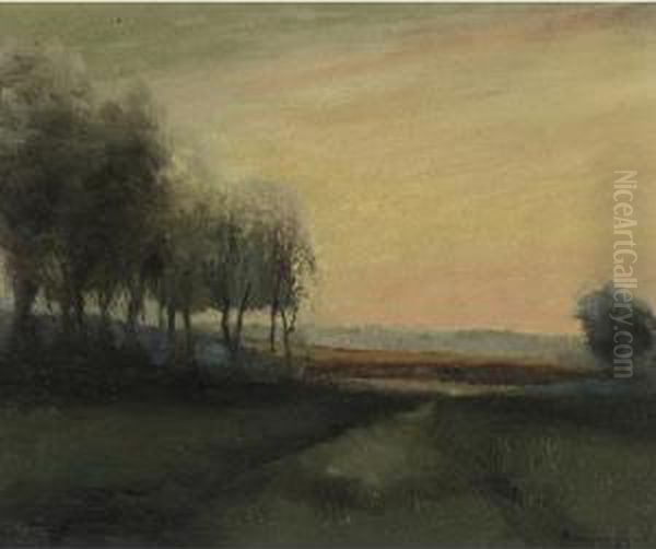 Barbizon, France Oil Painting by John A. Hammond