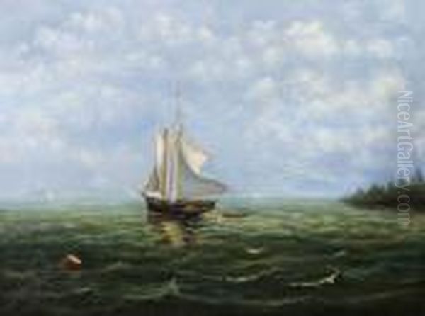 Nautical View. Oil Painting by John A. Hammond