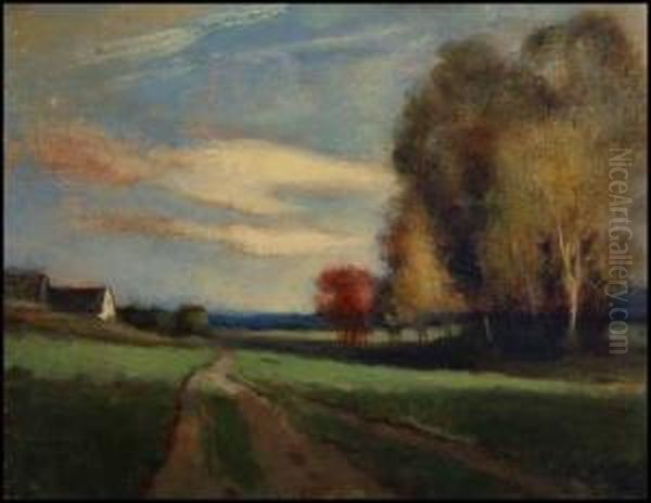 Autumn, Sackville, Nb Oil Painting by John A. Hammond