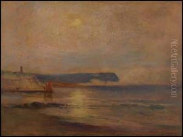 Bay Of Fundy Oil Painting by John A. Hammond