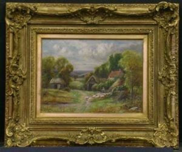 English Country Scenes: Two Oil Painting by Robert John Hammond