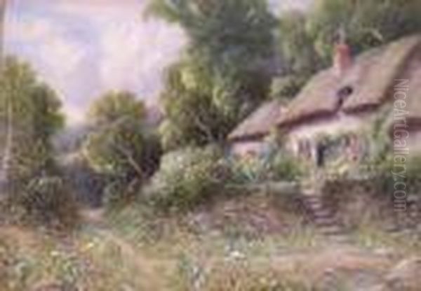 Hammond, Devonshire Cottage Oil Painting by Robert John Hammond