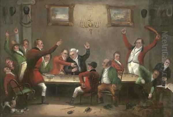 The hunting party Oil Painting by Luke Clennell