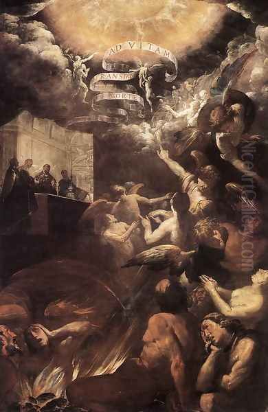 Mass of St. Gregory (Messa di san Gregorio) Oil Painting by Giovanni Battista Crespi (Cerano II)