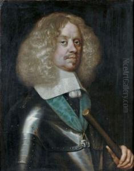 Portrait Du Baron Jacob Van Wassenaer, Portant La Decoration Del'ordre De L'elephant Oil Painting by Adriaen Hanneman