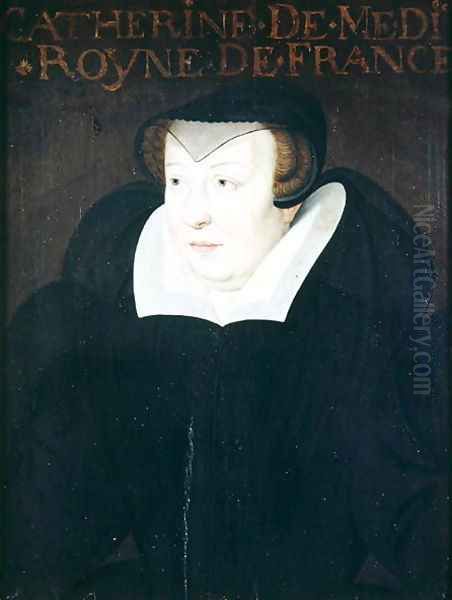 Catherine de Medici (1519-89) Oil Painting by Francois Clouet