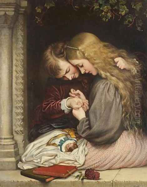 The thorn Oil Painting by Charles West Cope