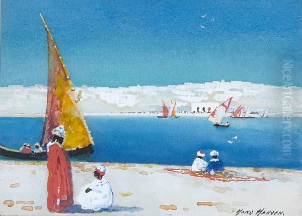 Tangier Oil Painting by Hans Jacob Hansen