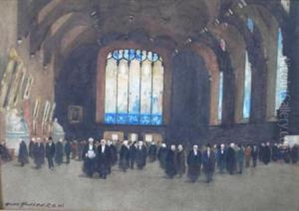 Parliament Hall, Edinburgh Oil Painting by Hans Jacob Hansen