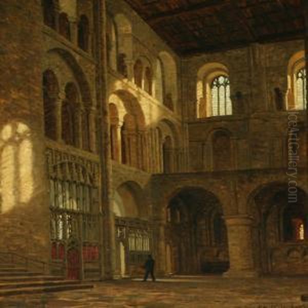 The Cathedral Inwinchester Oil Painting by Heinrich Hansen