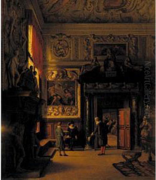 Interior Of The Doge's Palace by Heinrich Hansen