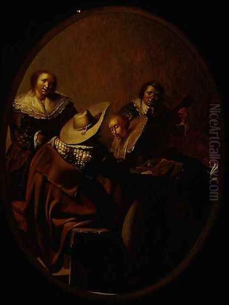 The Concert Oil Painting by Pieter Codde