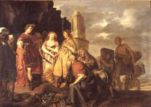 The Continence of Scipio, Roman General (237-183 BC) Oil Painting by Pieter Codde