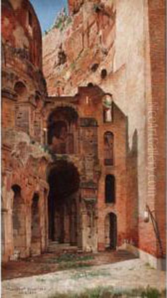 The Colosseum, Rome Oil Painting by Josef Theodor Hansen