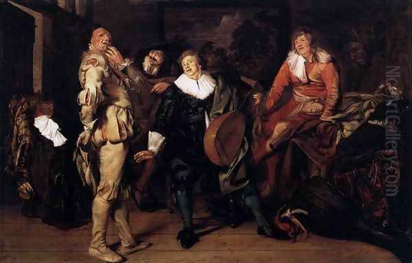 Actors' Changing Room Oil Painting by Pieter Codde