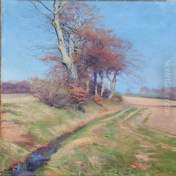 Spring Day On The Country Oil Painting by Sigvard Hansen