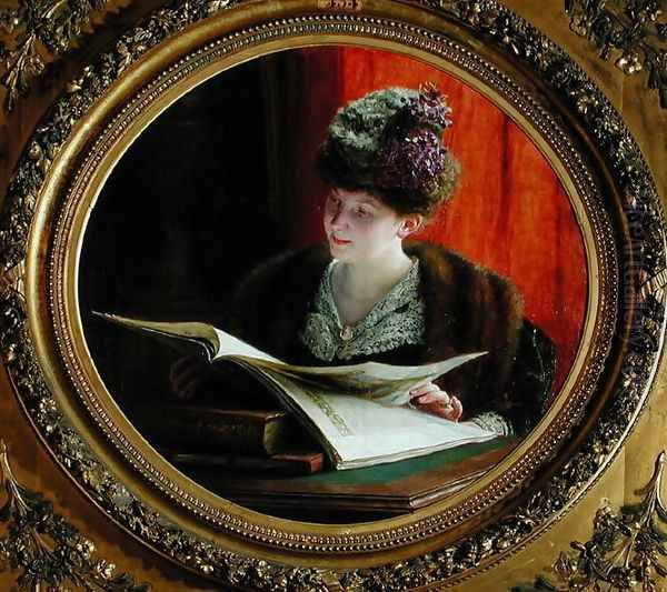 Madame Zoe Malard 1907 Oil Painting by Remy Cogghe