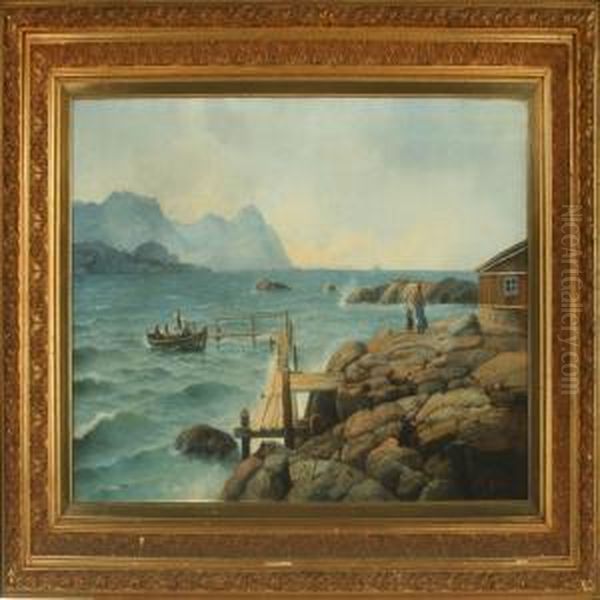 Scenery, Norway Oil Painting by Sigvard Hansen