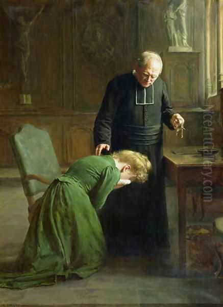 The Restitution 1901 Oil Painting by Remy Cogghe