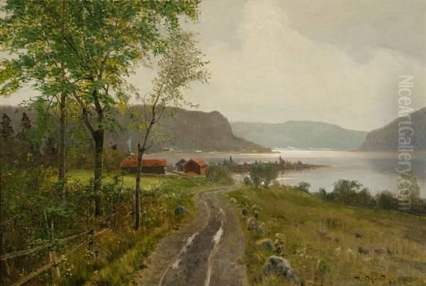 Fra Askerlandet Oil Painting by Niels Hansteen