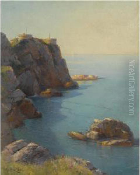 Morning On The Coast Oil Painting by Aleksei Vasilievich Hanzen